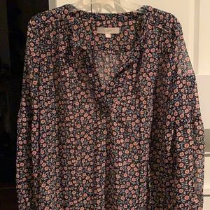 Loft sheer top